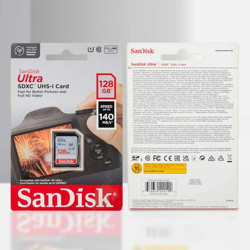 کارت حافظه سن دیسک Ultra ظرفیت 128 گیگابایت