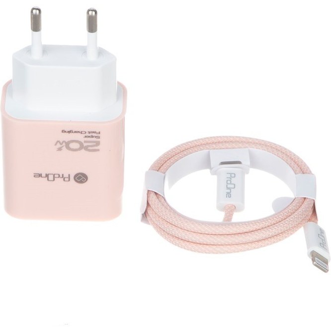 شارژر دیواری پرووان مدل PWC540 ظرفیت 20 وات با کابل لایتنینگ