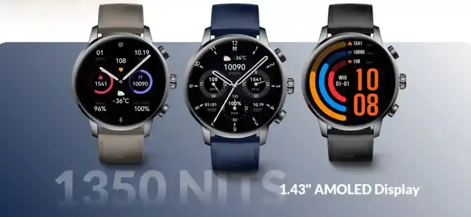 ساعت هوشمند گلوریمی مدل LOOP با نمایشگر AMOLED و ضد آب IP68