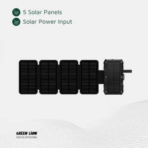 پاور بانک 20 وات گرین لاین مدل Solar 5-Panel ظرفیت 20000