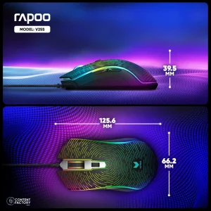 ماوس گیمینگ رپو مدل V25S با سیم