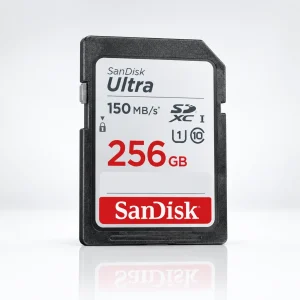 کارت حافظه SDXC سن‌دیسک مدل Ultra ظرفیت 256 گیگابایت سرعت 150MB/s(مخصوص دوربین عکاسی)