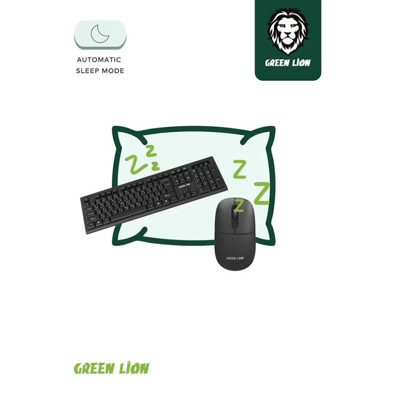 ست کیبورد و ماوس بیسیم گرین لاین GKM-200