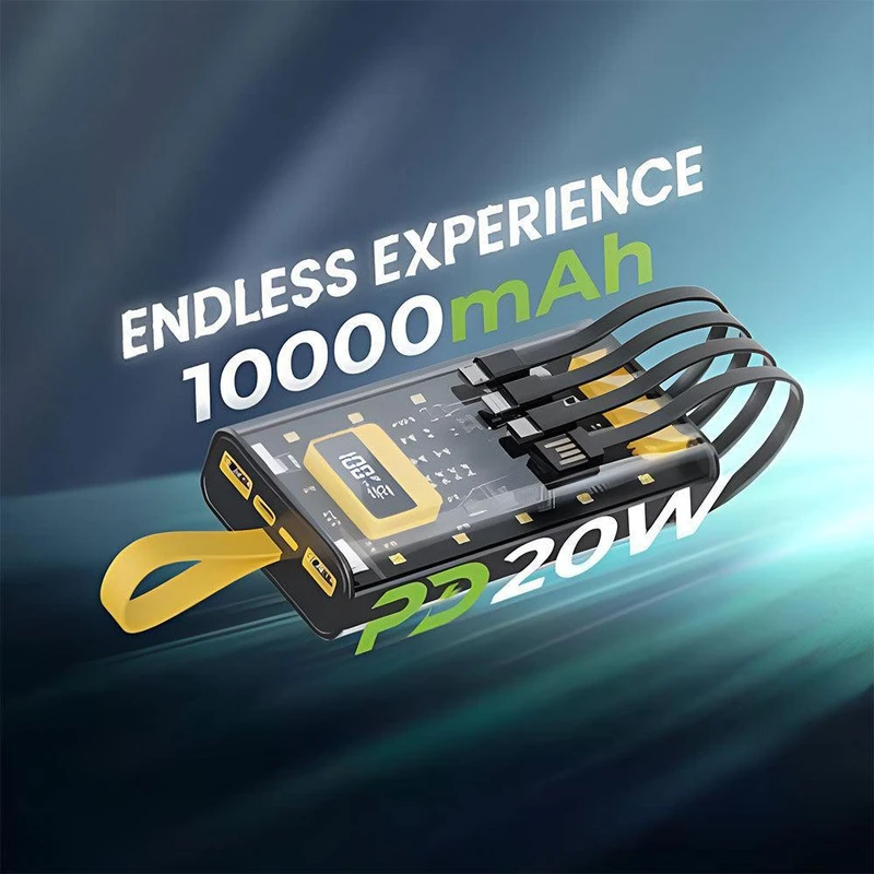 پاوربانک گرین لاین مدل Transparent Pro ظرفیت 10000 میلی آمپر ساعت - تصویر 4