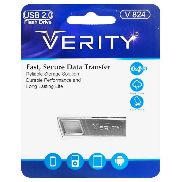 فلش مموری وریتی مدل V824 USB2.0 ظرفیت 64 گیگابایت