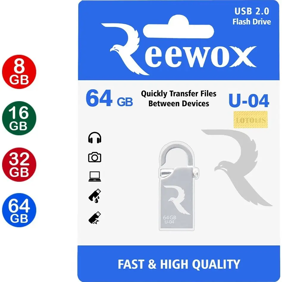 فلش 8گیگ ریوکس (Reewox) مدل U-04