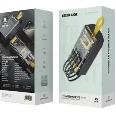 پاوربانک فست شارژ گرین لاین TRANSPARENT PRO 30k - Image 3